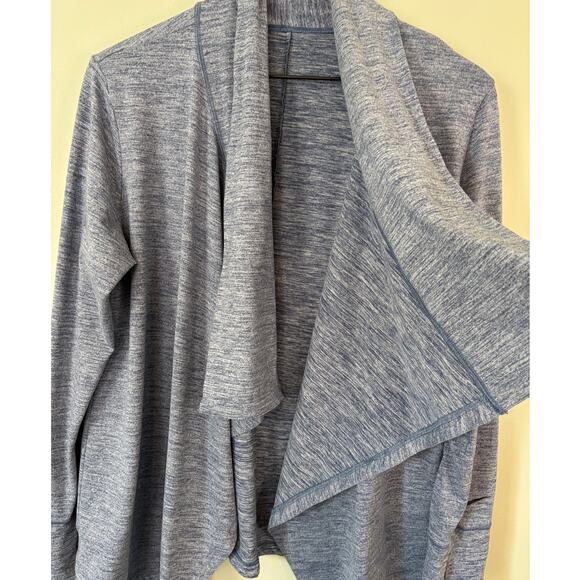 Nike Yoga Dri-Fit Cascade Cardigan Blue Medium - Picture 4 of 9